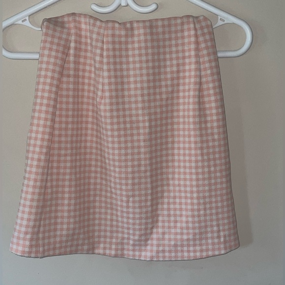 Pink Plaid mini skirt - Picture 2 of 2